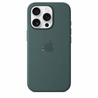 Apple iPhone 16 Pro Silicone Case with MagSafe Lake Green (Seasonal)